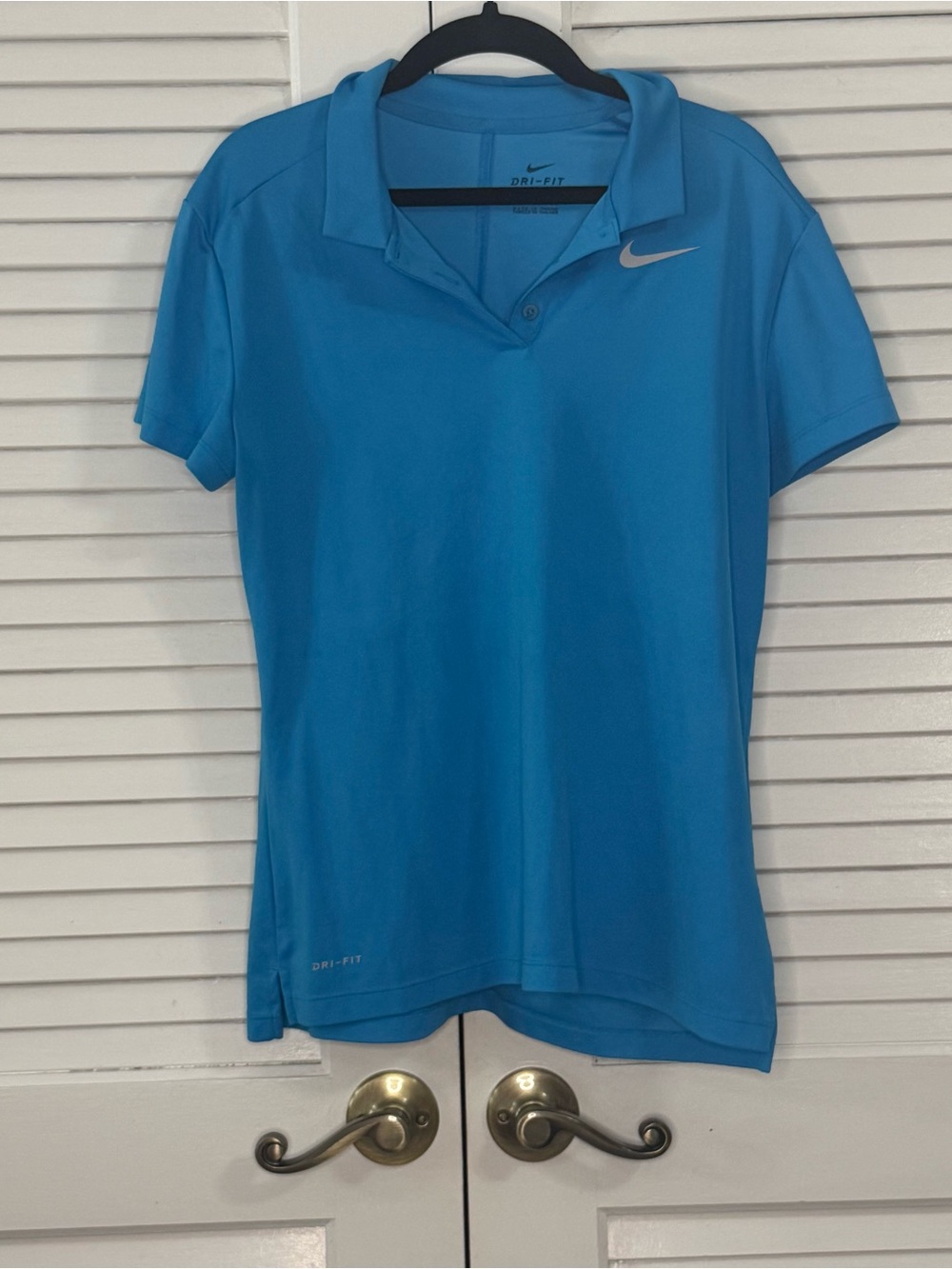 Nike Women's Bright Blue Dri-FIT Polo Shirt